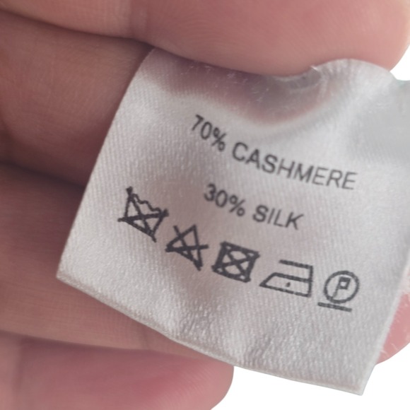 Franck Namani Cashmere  Silk Blend Sweater Size 46 Aqua Made in Italy - Picture 3 of 8